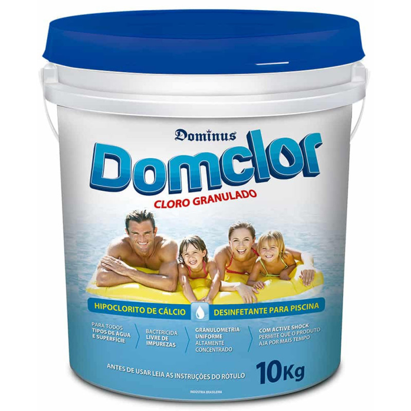 Domclor Cloro Tradicional Hipoclorito 65% Hpcl 10kg