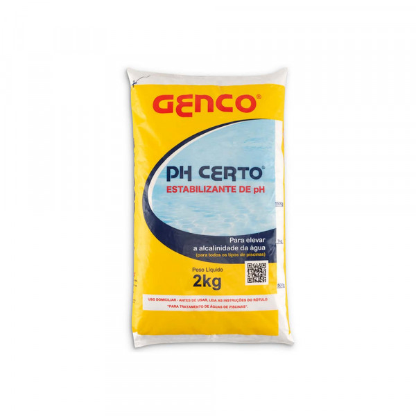 Ph Certo Genco Alcalinizante Elevador de Alcalinidade 2kg