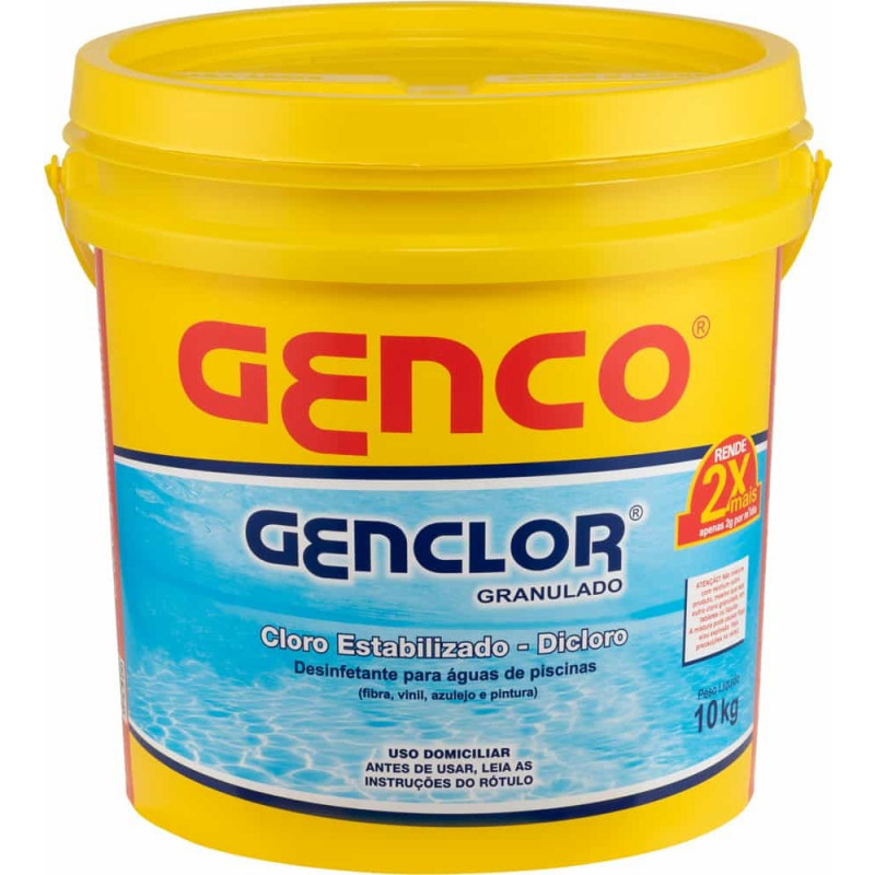 Cloro Genco Genclor Estabilizado Granulado Balde 10kg