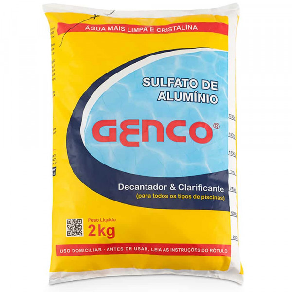 Sulfato de Alumínio Genco 2 Kg Decantador Clarificante