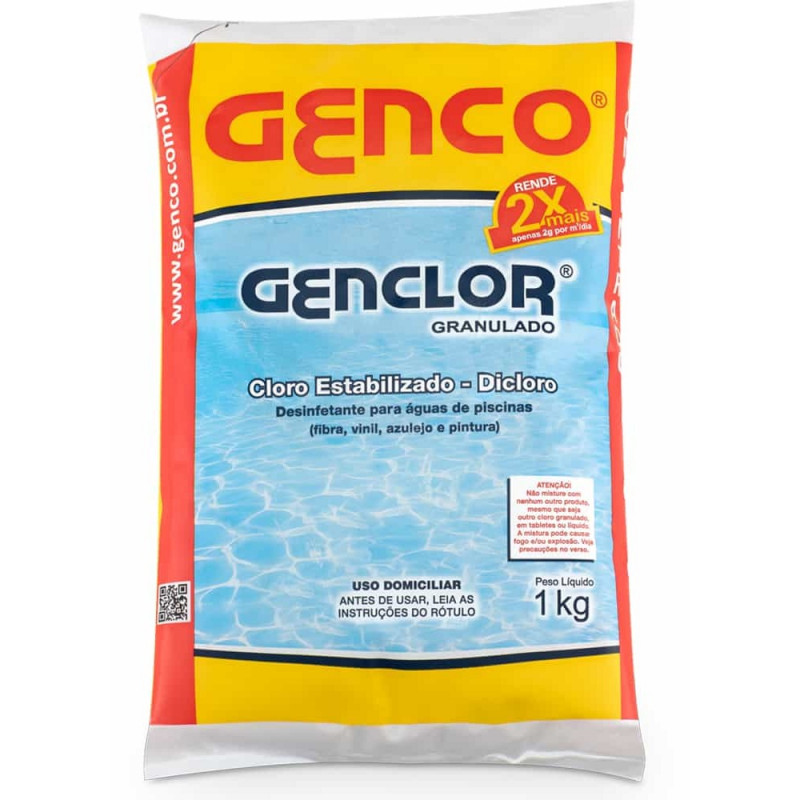 Cloro Genco Genclor Estabilizado Granulado 1kg